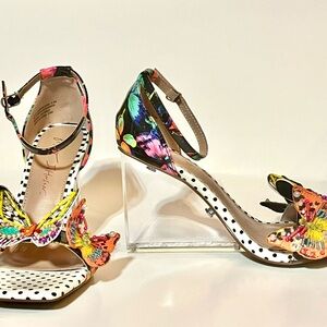 Betsey Johnson Marlow Colorful Butterfly Wedges